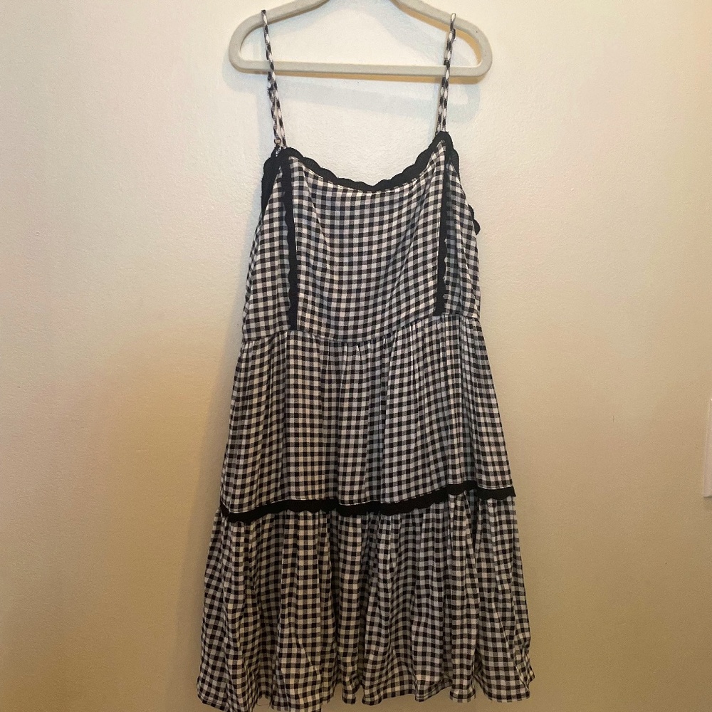Plaid mini picnic dress